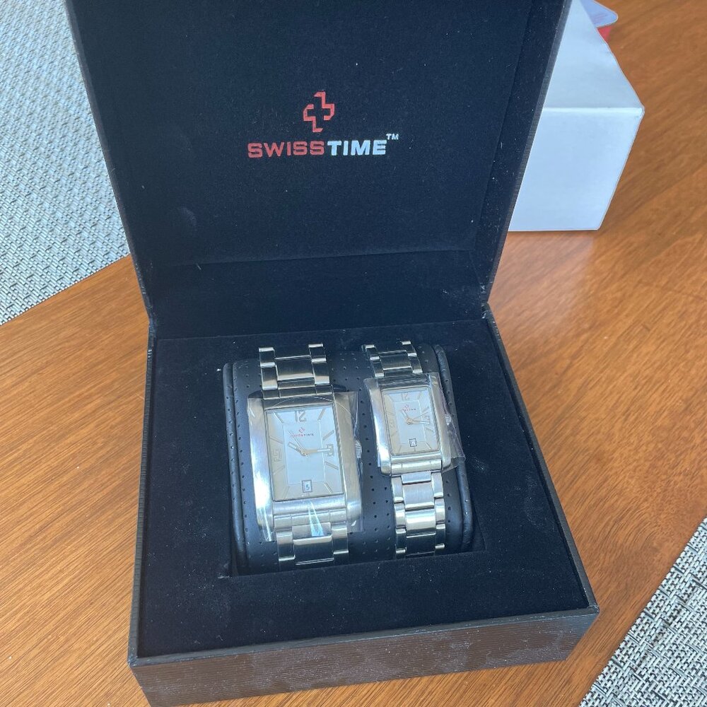 Swiss Time Apline Collection His and Her Dress Watches – Brand New